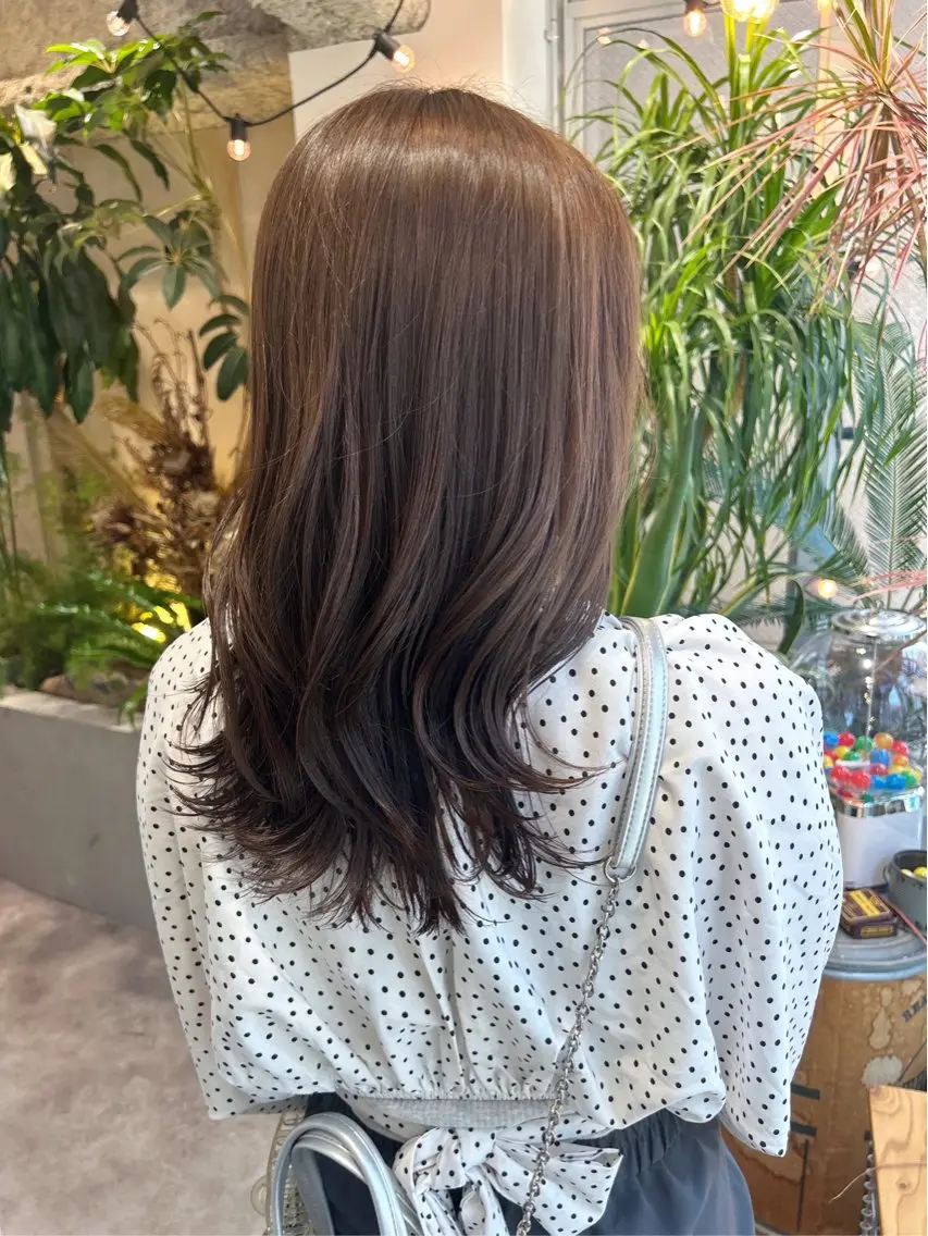 セミロング カット ヘアカラー トリートメント topstylist 満足度⭐️堀川星哉のヘアスタイル
