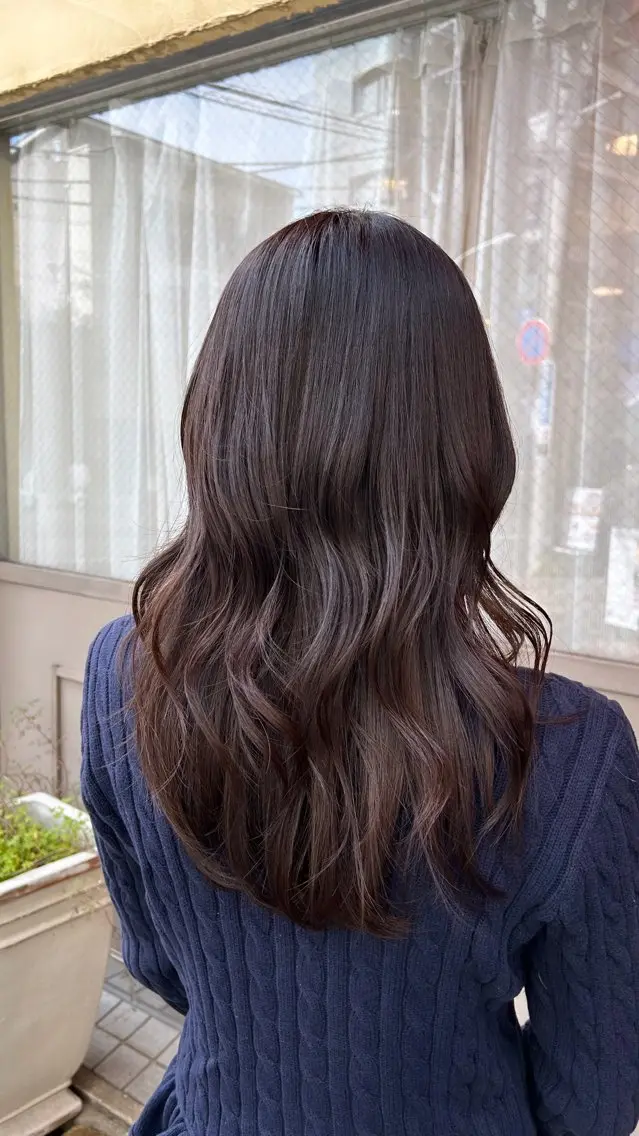 ロング カラー ヘアカラー 七彩 ななせのヘアスタイル