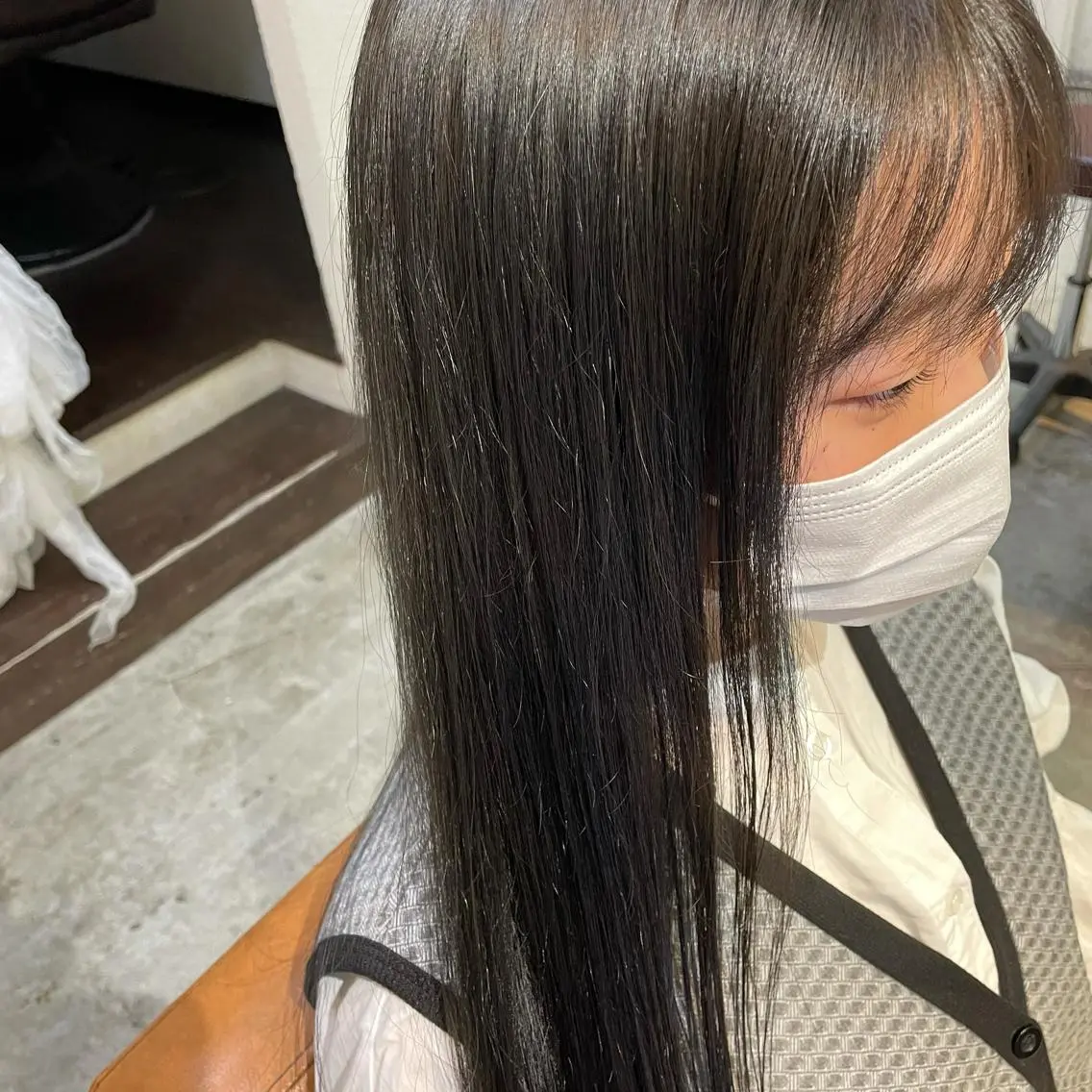 ロング カラー 北川 智海のヘアスタイル