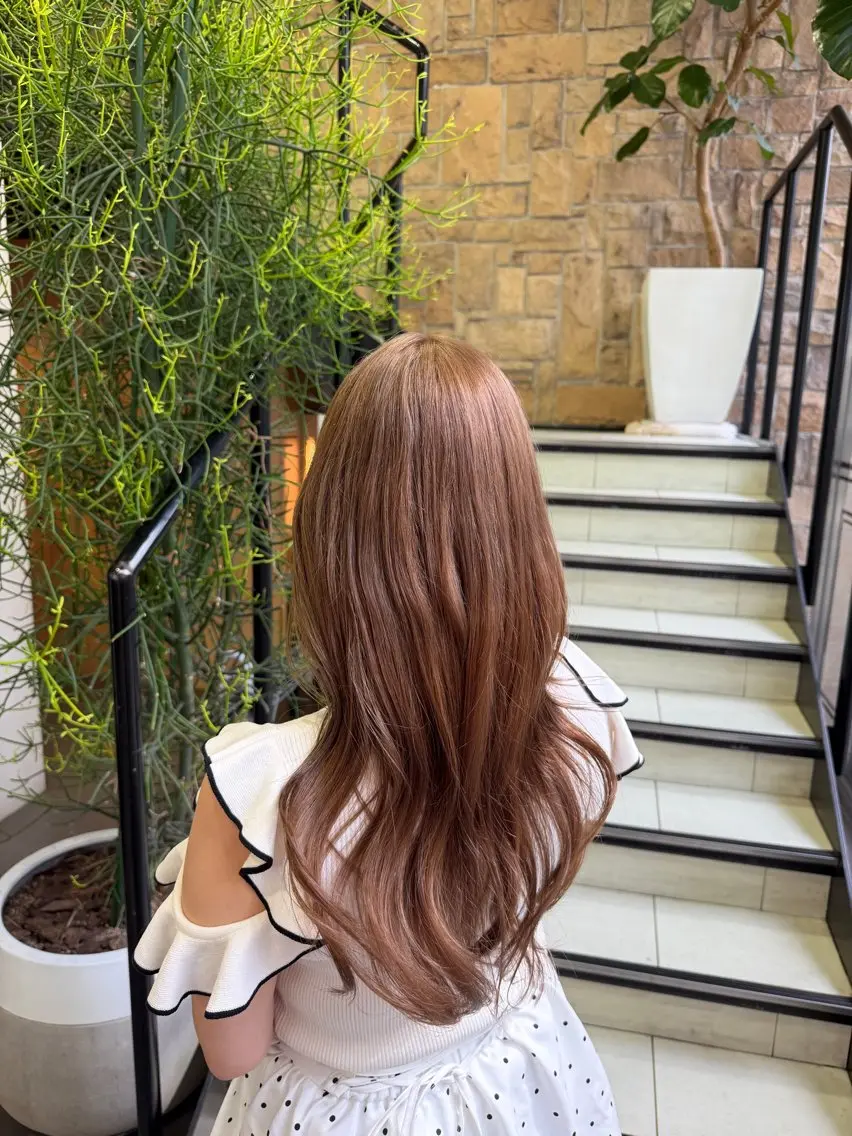 ロング カラー ヘアカラー rino️🩵 透明感カラーのヘアスタイル