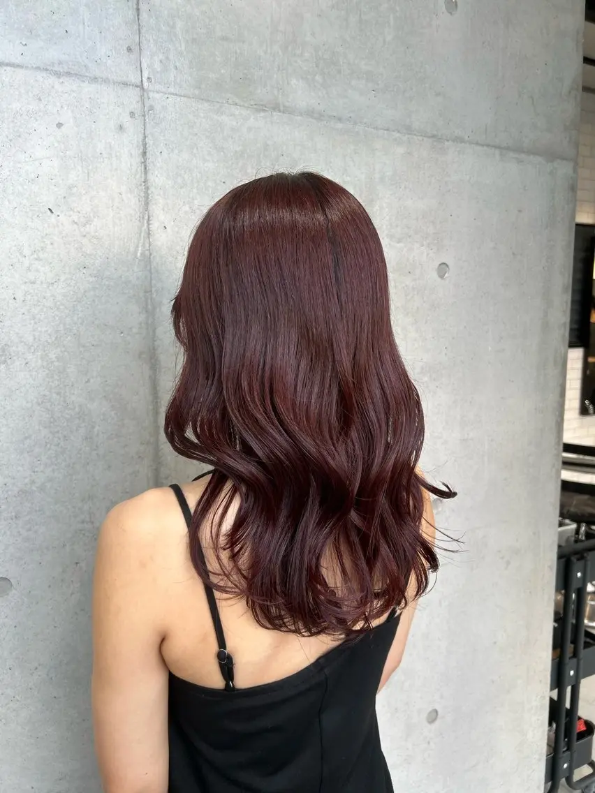 セミロング カラー ヘアアレンジ カット ヘアカラー トリートメント ボブ艶モテカラー🫧 カリンのヘアスタイル
