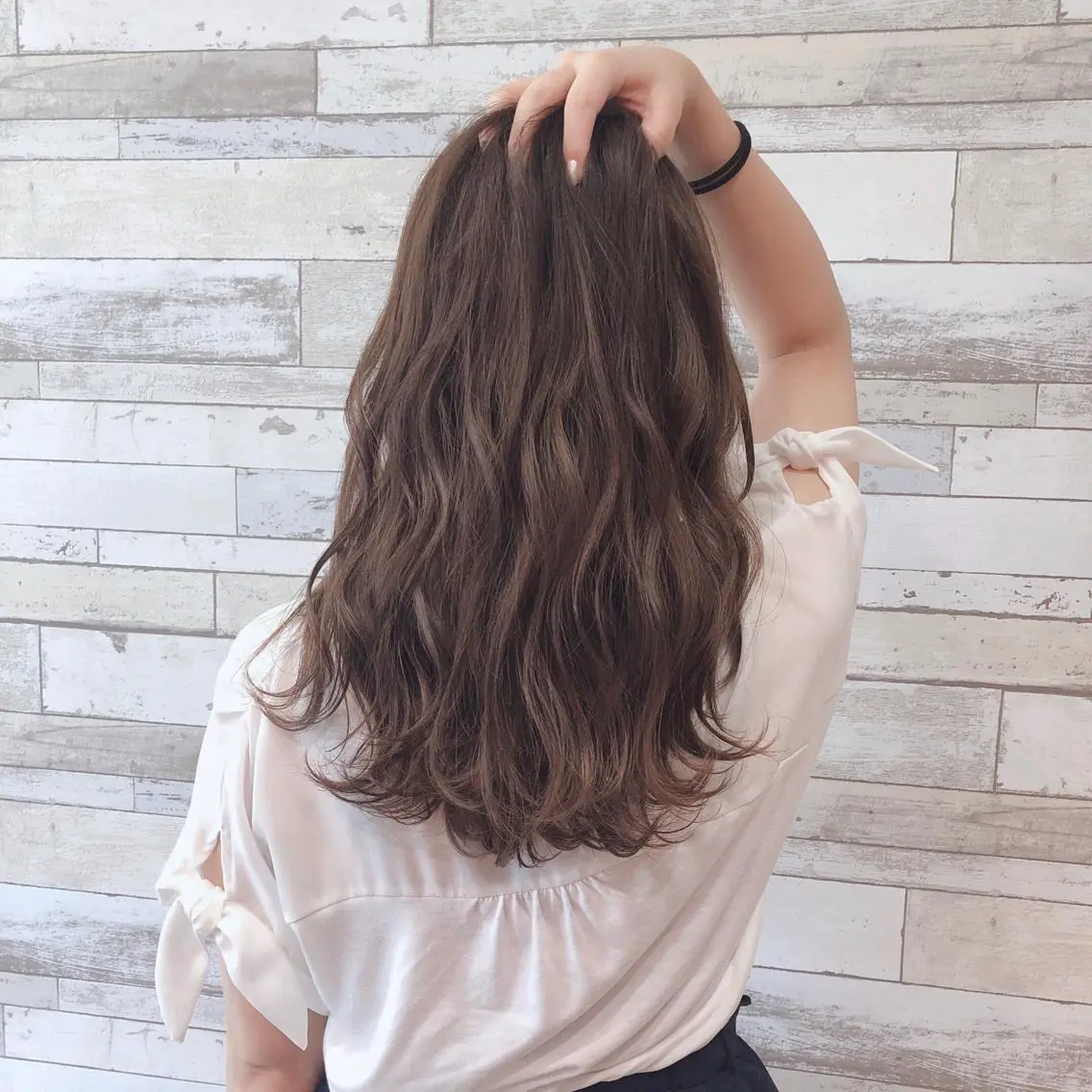 セミロング カラー ベージュカラー モカベージュ 小森 拓哉のヘアスタイル