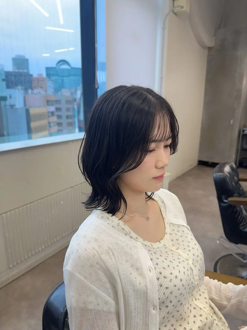 ミディアム カット ヘアカラー トリートメント ✨本日空きあります✨ 遠田コウヘイ🌟のヘアスタイル