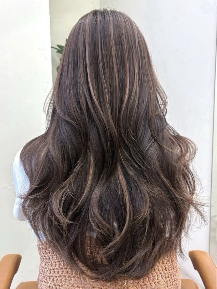 ミディアム カラー ヘアアレンジ ヘアカラー 🫧透明感カラー/ Wカラー🫧namiのヘアスタイル