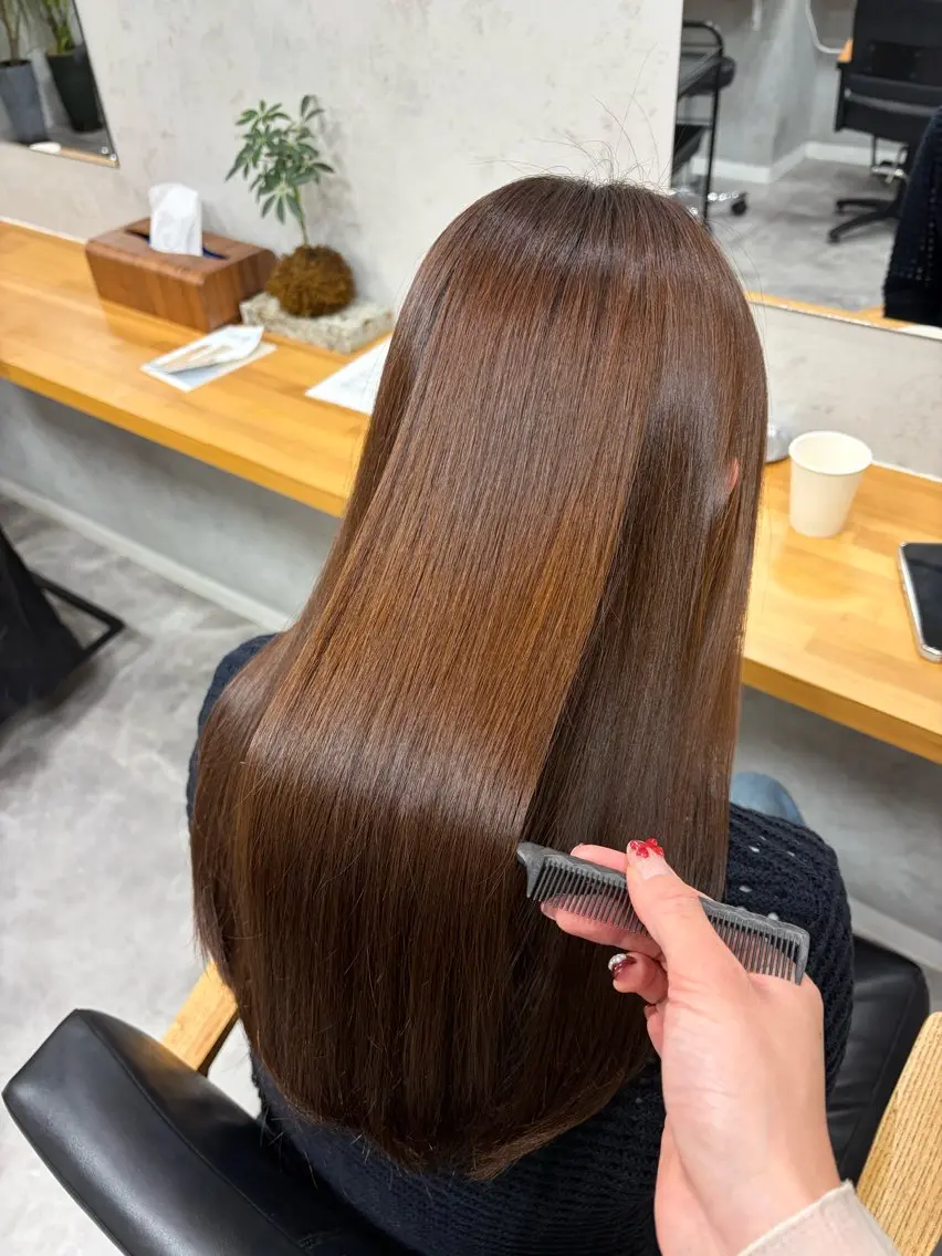 ロング カラー カット 縮毛矯正 トリートメント hoNua. ＊Ruri＊のヘアスタイル
