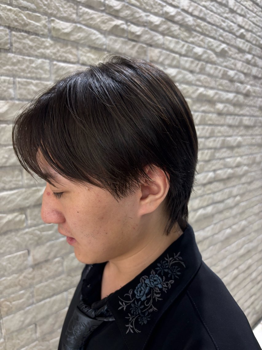 ミディアム メンズ カット 【メンズ特化】セン ターパート/保坂太一のヘアスタイル