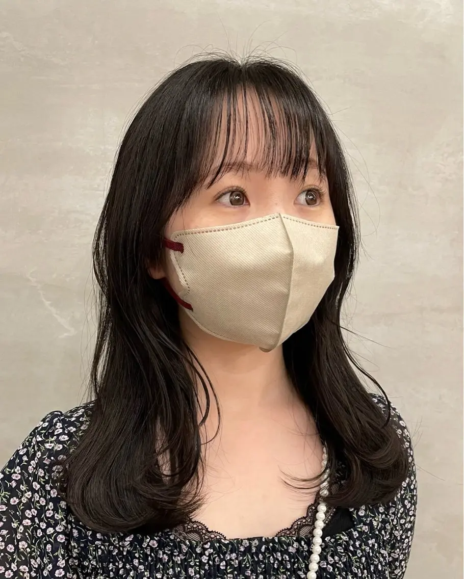 セミロング カラー 透明感カラー 韓国風ヘア レイヤーカット 【メンズ特化】 イマダナツミのヘアスタイル