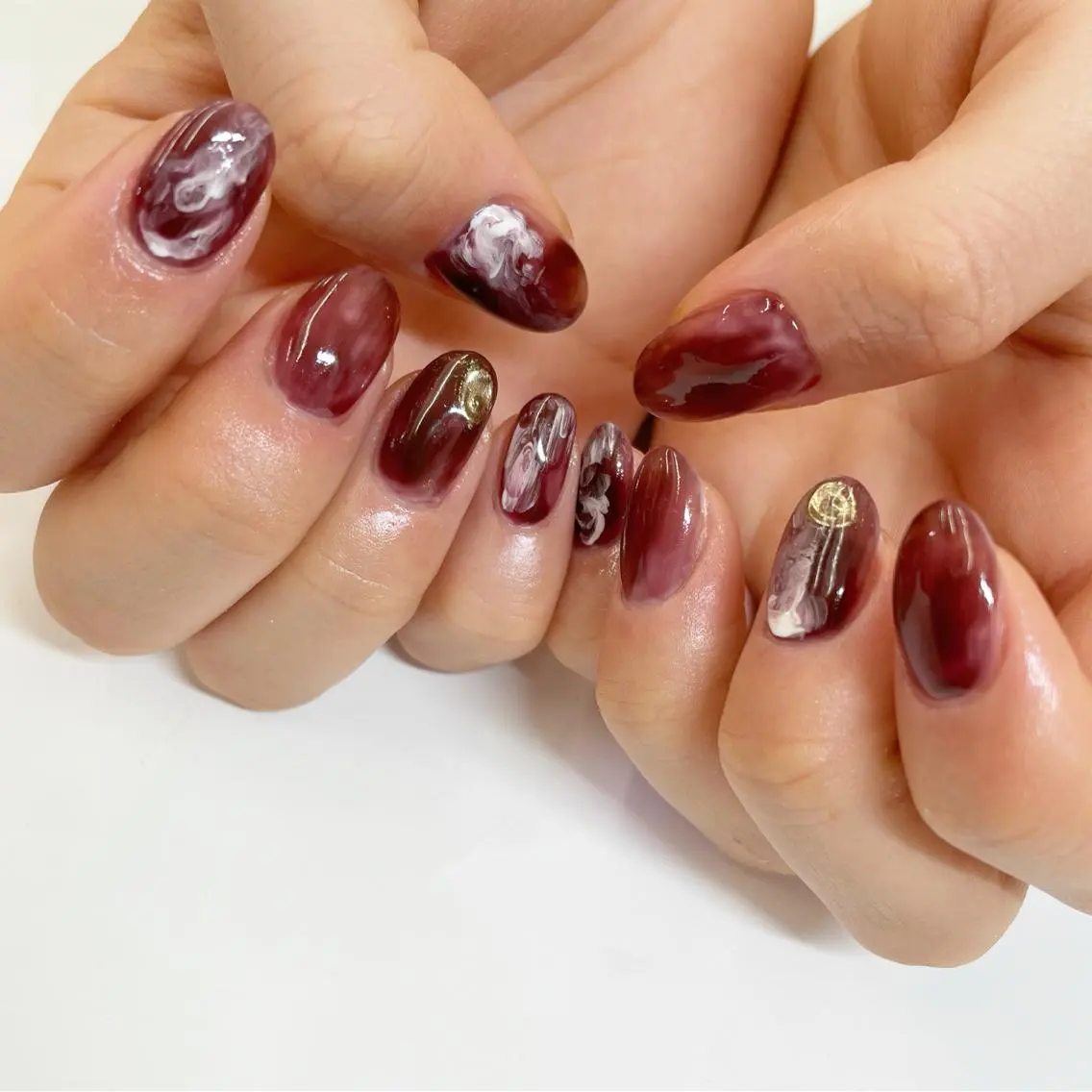 ネイル ニュアンスネイル ハンドネイル フットネイル Minami 🍓のネイルデザイン