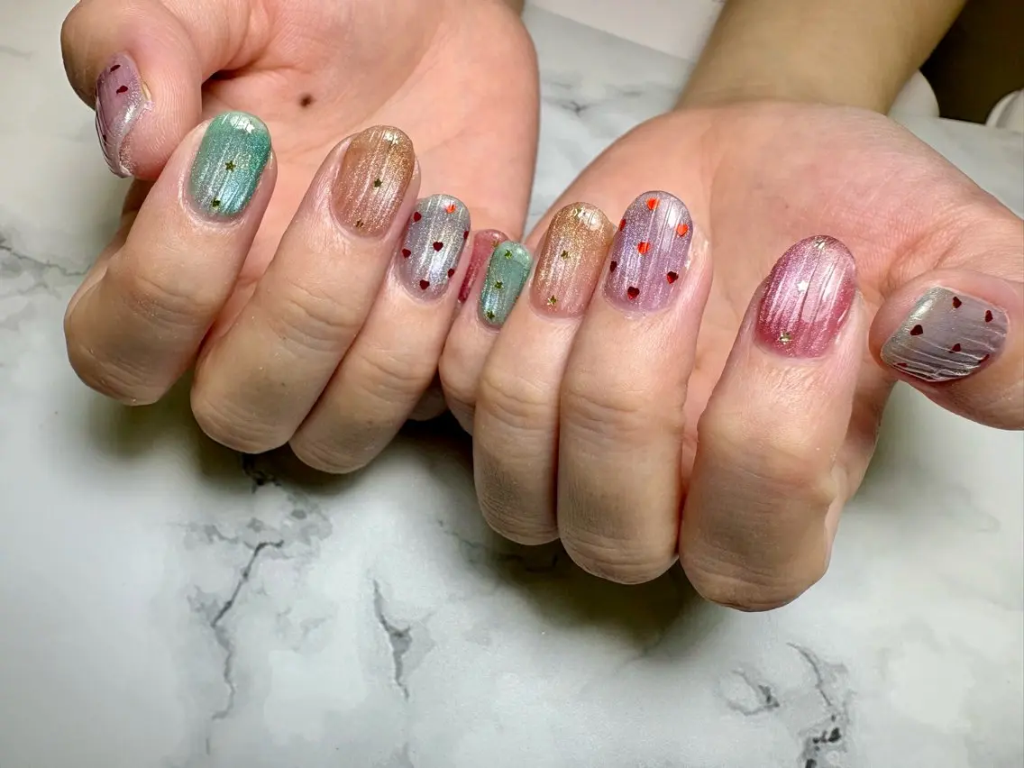 フルデザインネイル💅オフありの写真