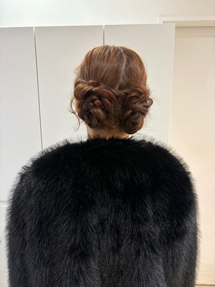 セミロング ヘアアレンジ ヘアセット ヘアセット/レイヤー グレージュ/はるかのヘアスタイル