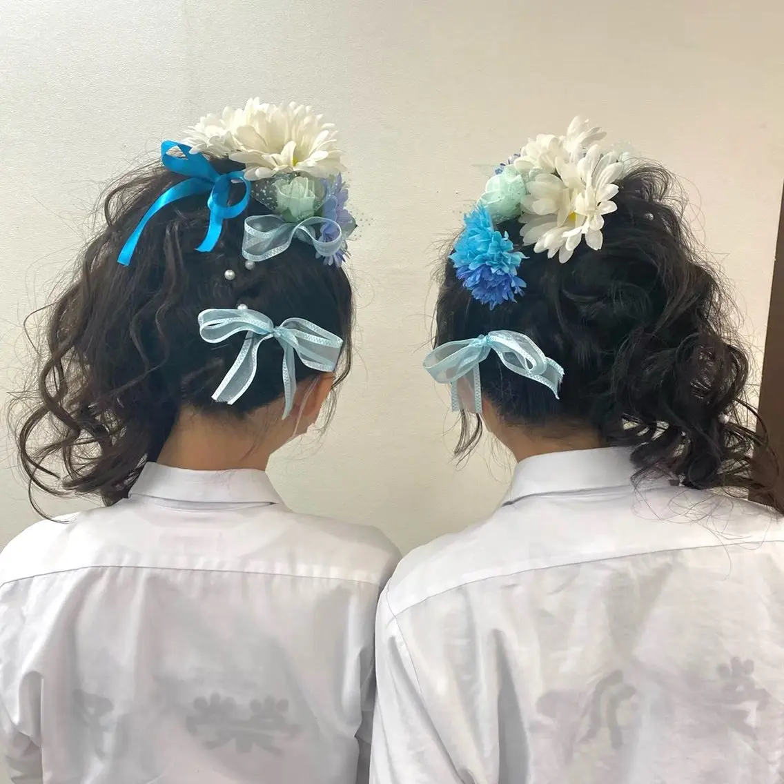ロング ヘアアレンジ ロング ヘアセット ヘアメ🎀ハイトーン 🩵エクステ🪄しほのヘアスタイル