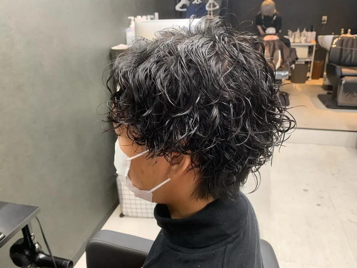パーマ メンズ bateau よしきのヘアスタイル