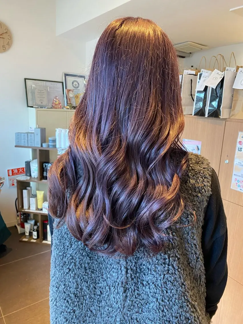 ロング カラー ベージュカラー パープルカラー ホワイトベージュ 透明感カラーブリーチ 🌼シゲモトアヤ🌼のヘアスタイル