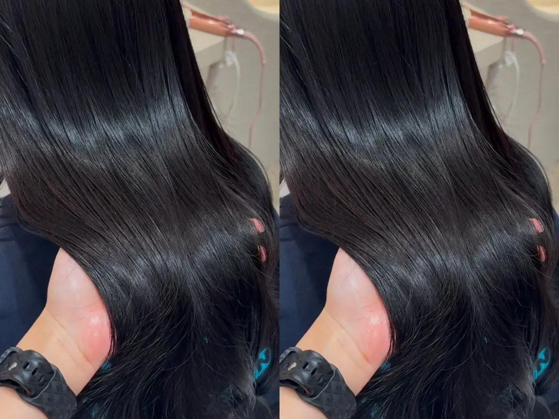 ロング ヘアカラー トリートメント 上品♡韓国レイヤー 🤍のの🤍のヘアスタイル