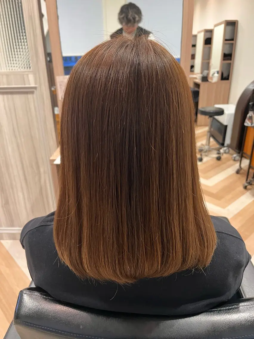【さらさらストレートに！】レディースカット✂︎+縮毛矯正　¥17930→¥11165の写真