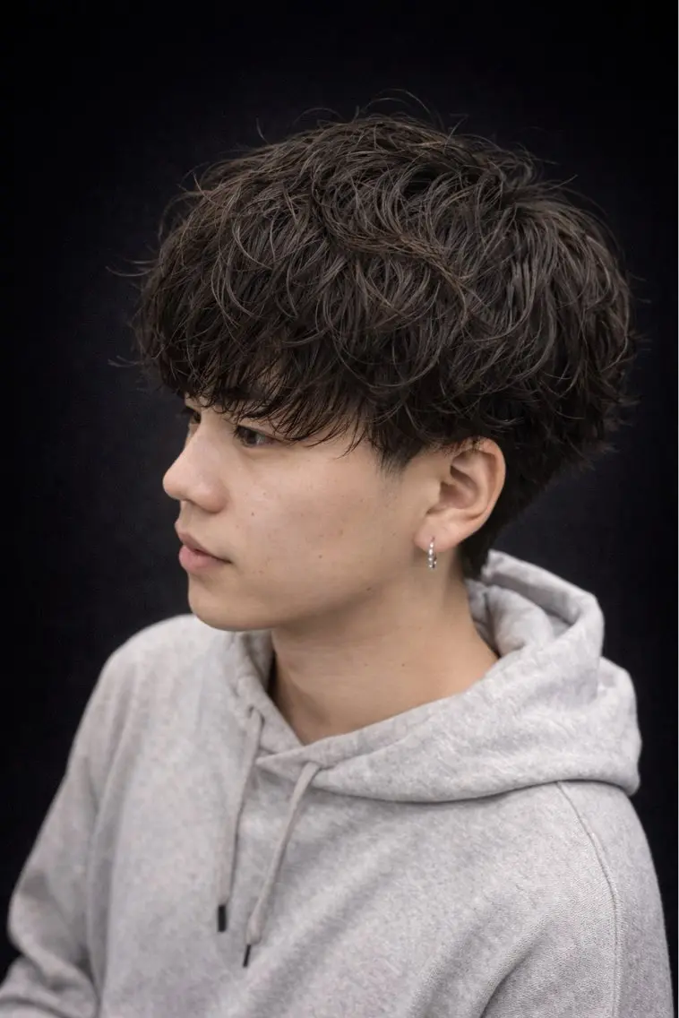 パーマ メンズ カット パーマ 👑駅近メンズサロン パーマ特化北千住👑のヘアスタイル
