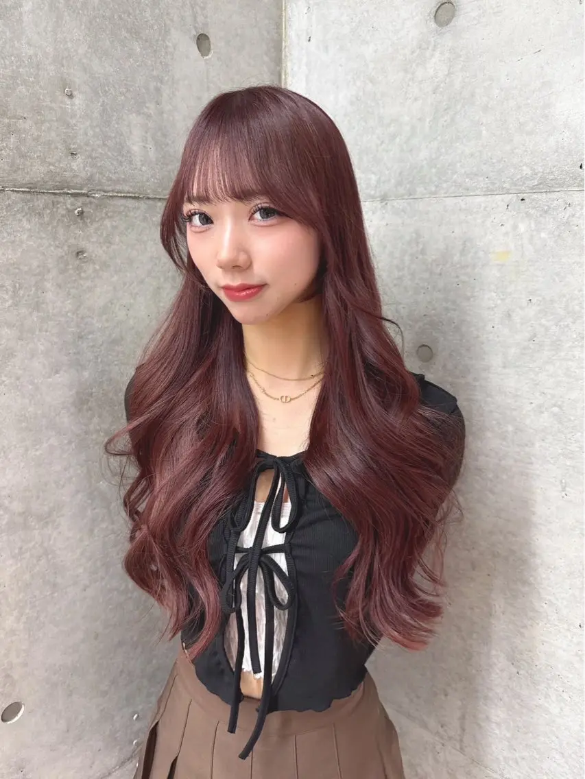 ロング カラー ヘアカラー shion 透明感カラーのヘアスタイル