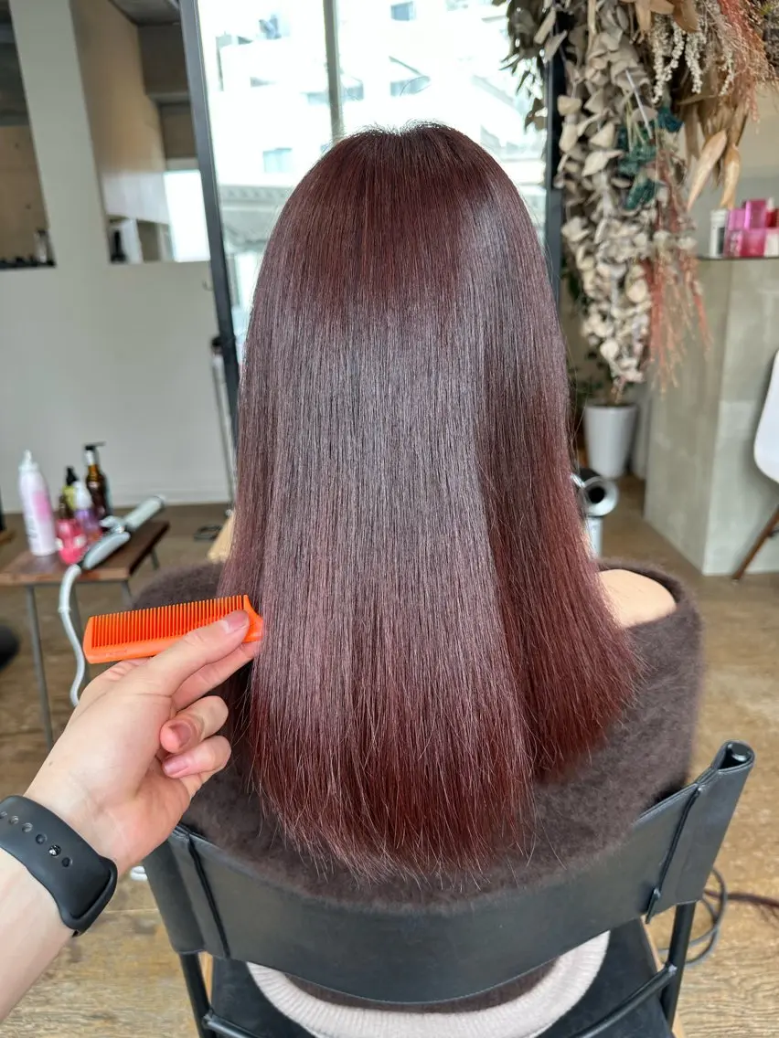 セミロング カラー アディクシーカラー ブリーチ ケアブリーチ ダブルカラー イヤリングカラー DAIKIベージュ 🍂レイヤーカットのヘアスタイル