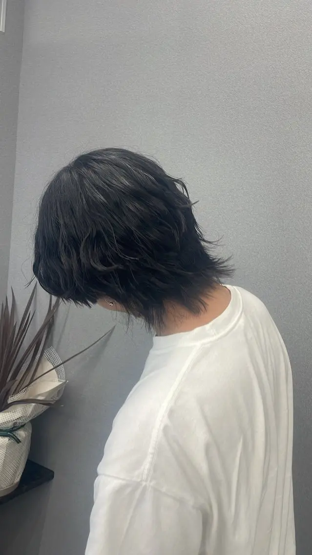メンズ メンズウルフカット ウルフカット メンズウルフ🐺♡ ブリーチ♡ヘアメ🎀のヘアスタイル