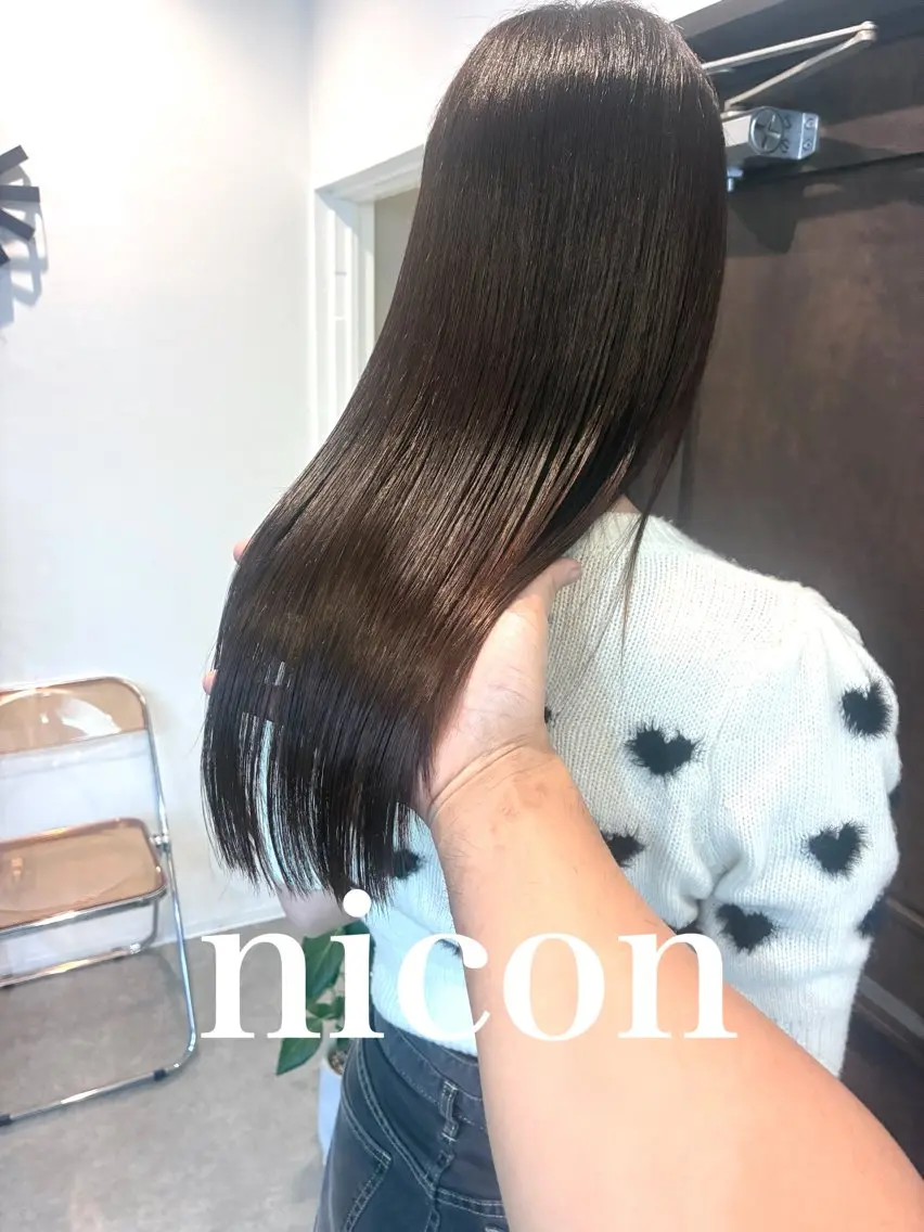 ロング カット ヘアカラー トリートメント 髪質改善 髪質改善カラーのヘアスタイル