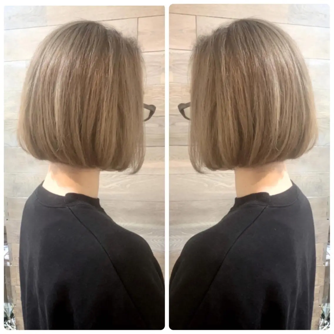 ミディアム カラー バレイヤージュ ブラウンカラー ココアブラウン デザインカラー グラデーションカラー カット ヘアカラー 京都大人女性ショート 徒歩1分/秋山のヘアスタイル