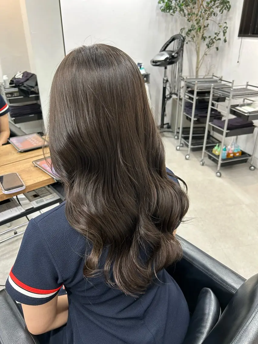 ロング カラー ヘアカラー ダブルカラー/寒色 カラー/リリカ🦕のヘアスタイル