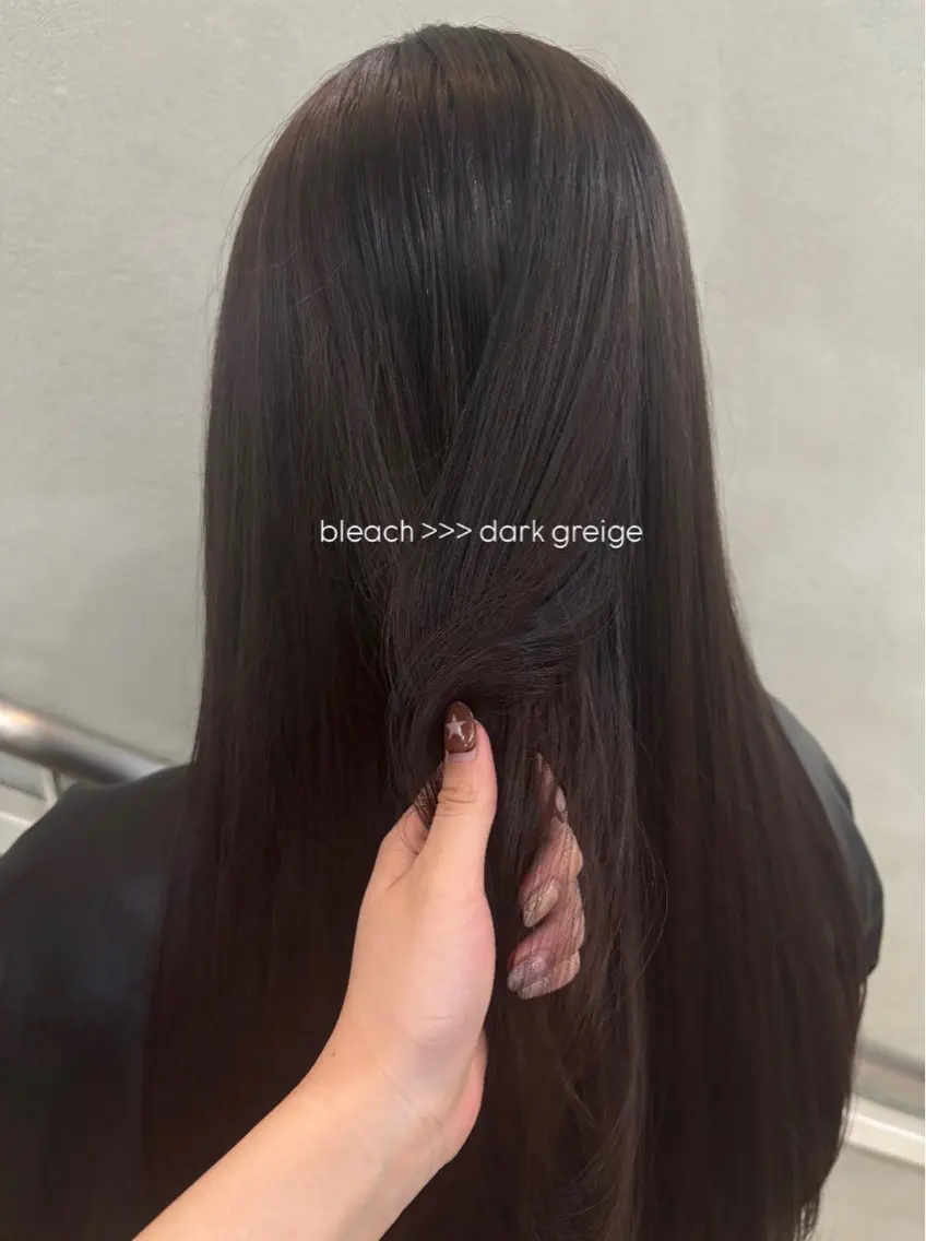 ロング カラー ブリーチ グレージュ コトノ /透明感カラー🧡のヘアスタイル