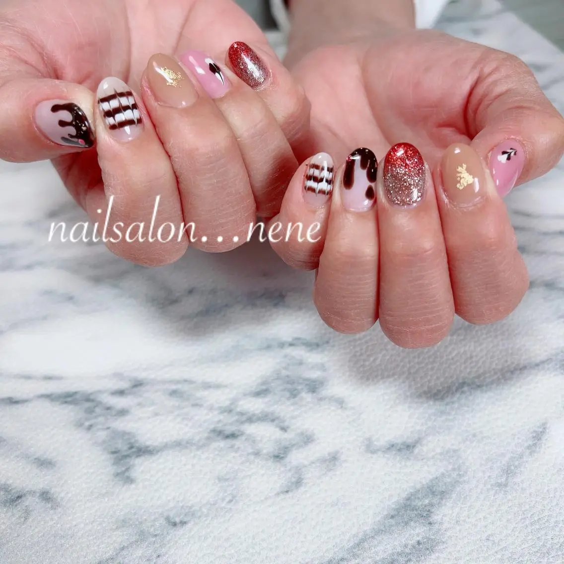 ネイル バレンタイン nailsalon ...neneのネイルデザイン