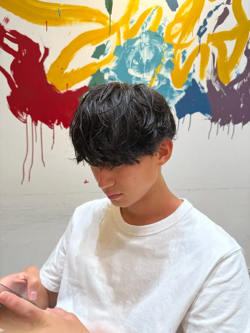 パーマ 菊地 隆斗のヘアスタイル