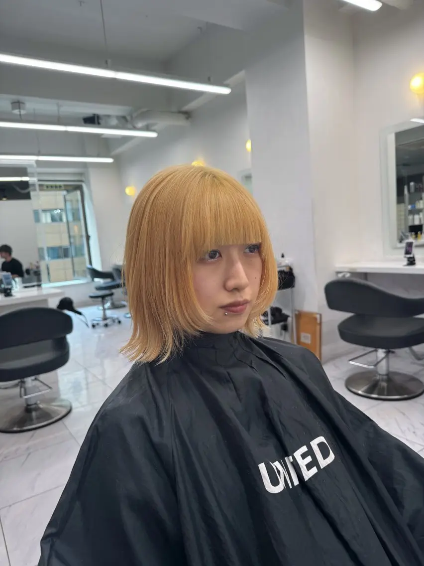 ショート カラー ヘアアレンジ Over hair_ misakiのヘアスタイル