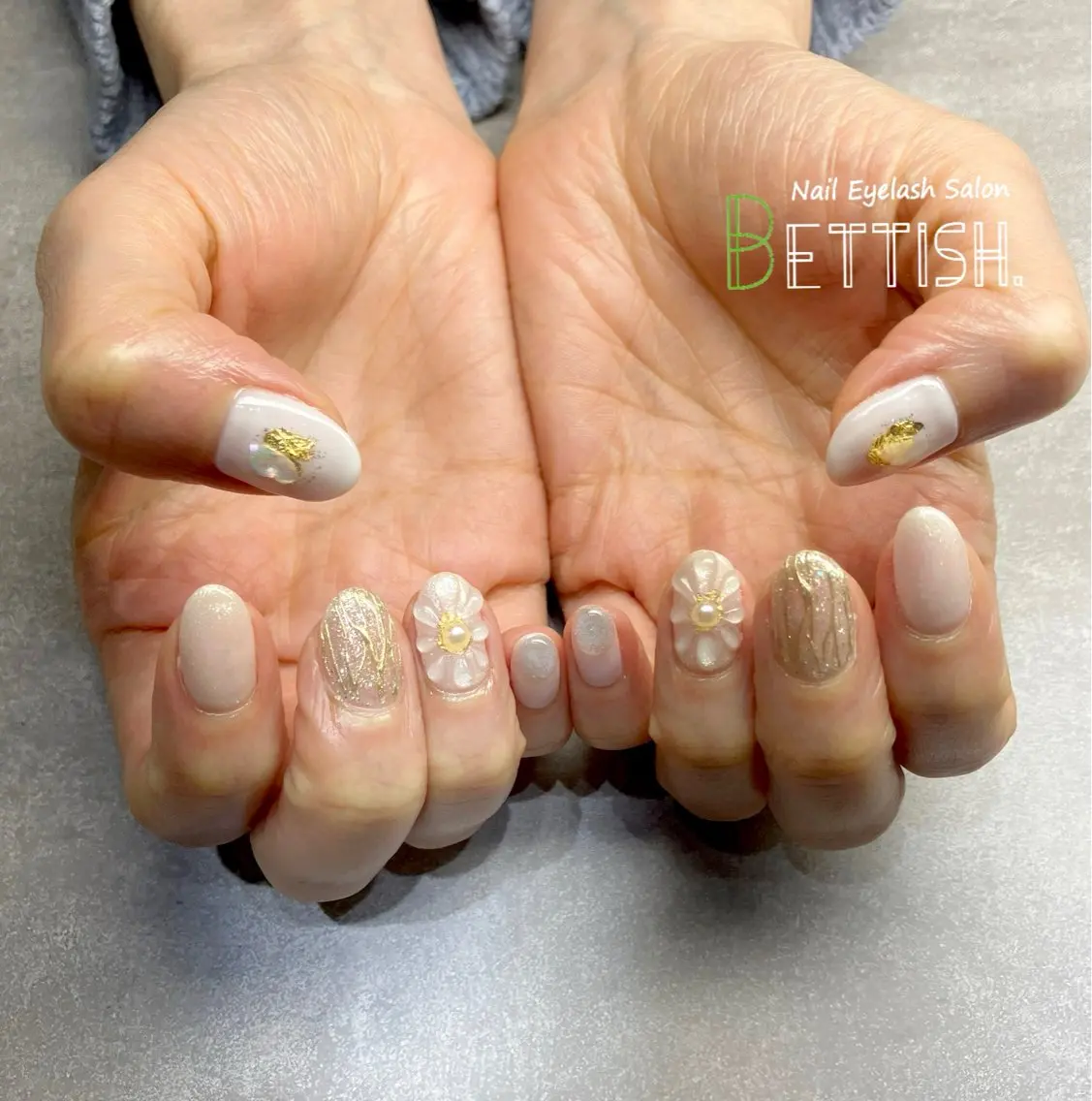 ネイル フラワーネイル ぷっくりネイル BETTISH. KUMIKO☺︎︎のネイルデザイン