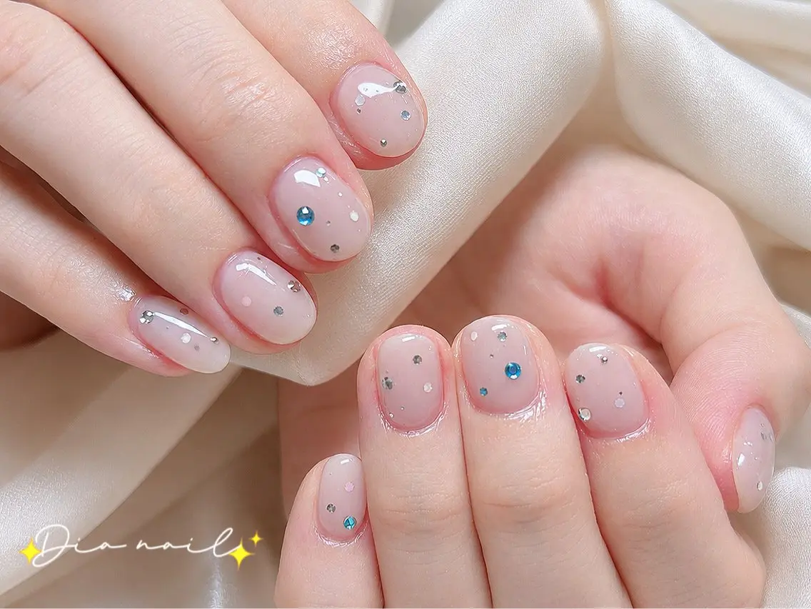 ネイル フットネイル 韓国ネイル レース マグネットネイル ニュアンスネイル ハンドネイル Dia nail サロンのネイルデザイン