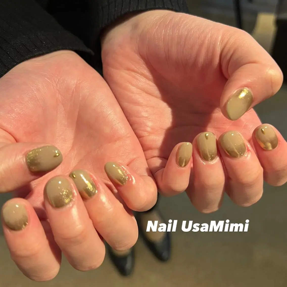 ネイル フットネイル ジェルネイル マグネットネイル 持ち込み ニュアンスネイル 本町ネイルNail UsaMimiのネイルデザイン