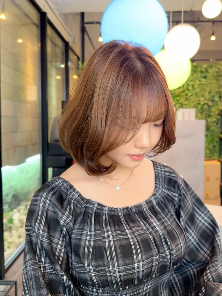 ミディアム カラー ミディアムレイヤー レイヤーカット カット ヘアカラー 🤍レイヤー/透明感 /haruka🤍のヘアスタイル