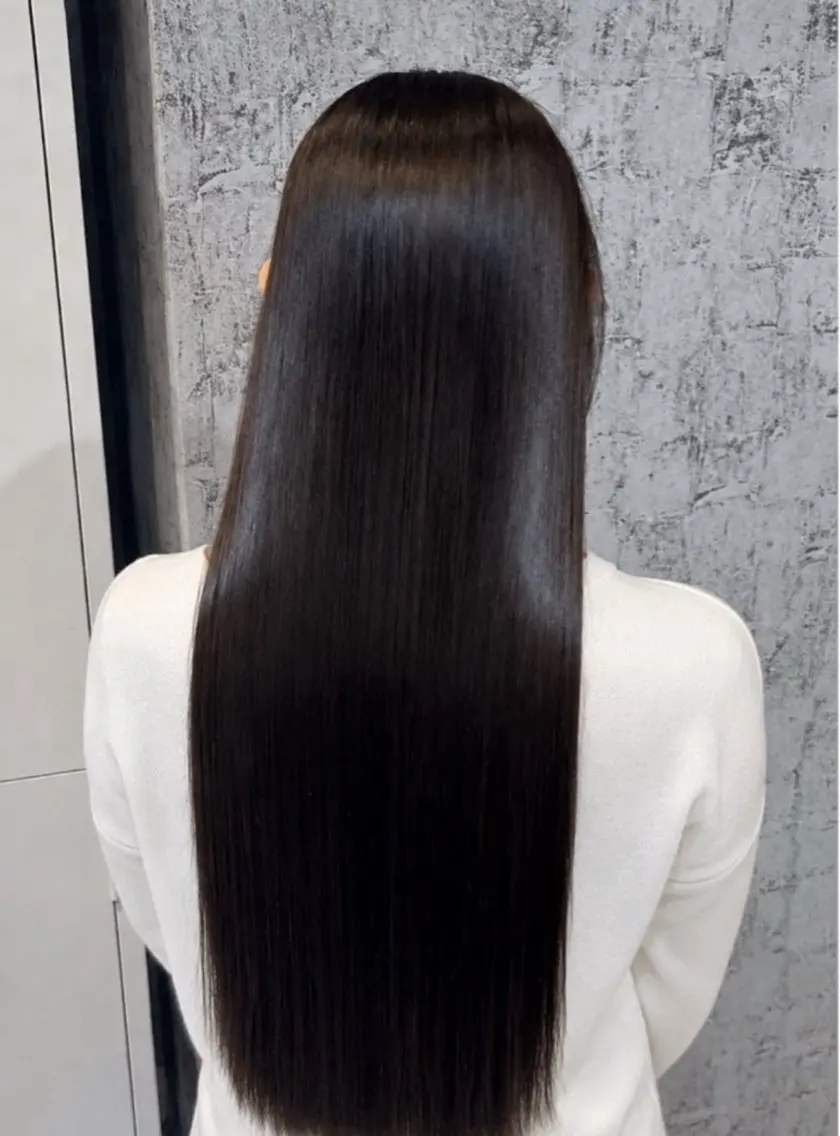 ロング カラー 縮毛矯正 ✨髪質改善カラー✨ ななみのヘアスタイル