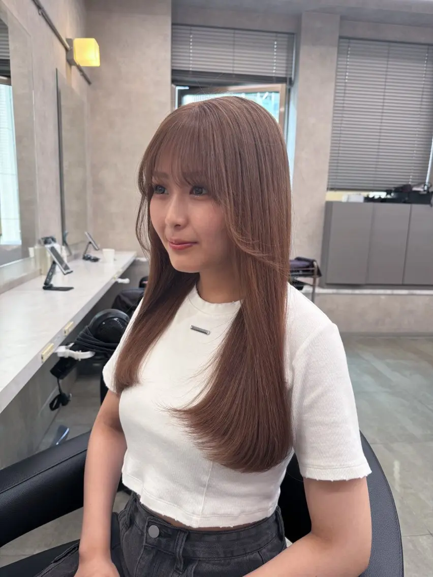 ロング カラー ヘアアレンジ Over hair_ misakiのヘアスタイル