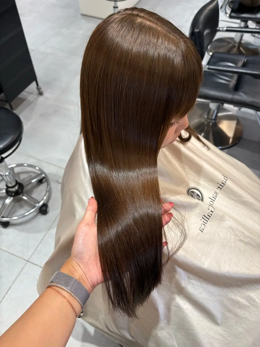 🧚《ブリーチ無しで明るく!》🧚ブリーチ無しWカラー➕シャンプー➕トリートメント➕ブロー✨️の写真