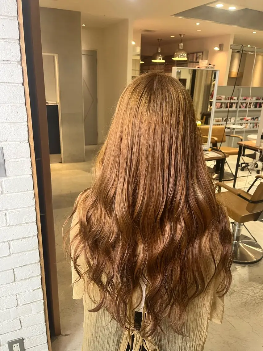 ロング カラー ブリーチ ダブルカラー 💋ギャル髪💋 かづき💖のヘアスタイル