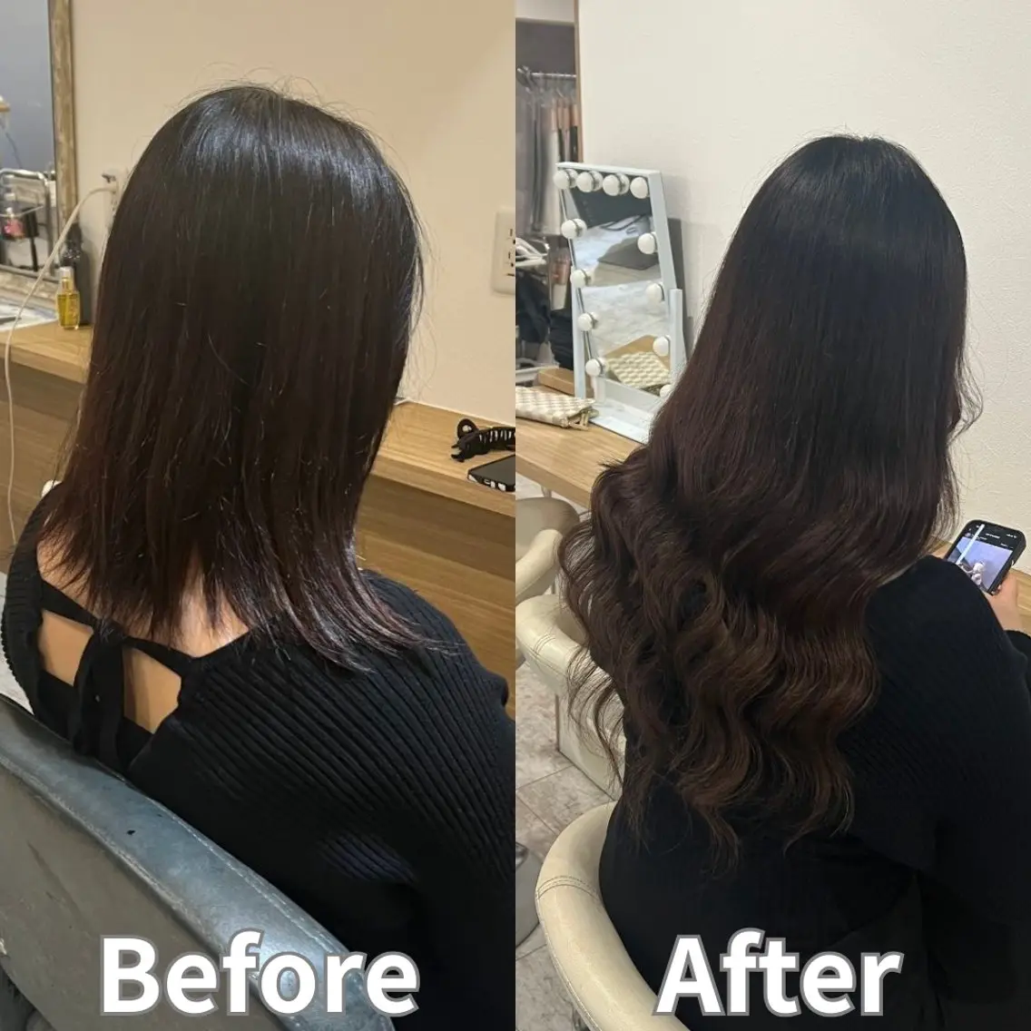 ロング エクステ 髪質改善 エクステ マテリアル 中央駅店のヘアスタイル