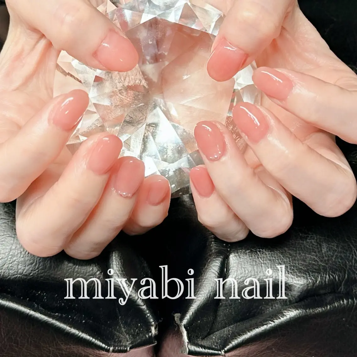 ネイル ジェルネイル ハート 持ち込み オフィスネイル ピンク ハンドネイル miyabi nail 桂川駅近くのネイルデザイン