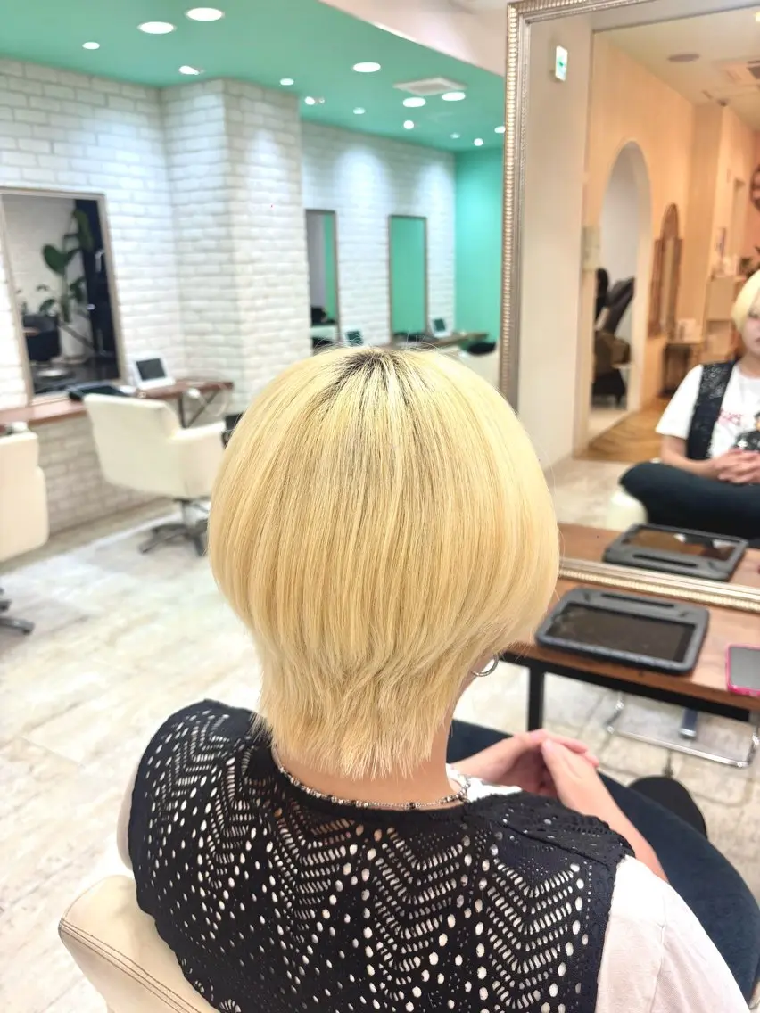 ショート 髪質改善縮毛50% OFF/吉田 響歌♡のヘアスタイル