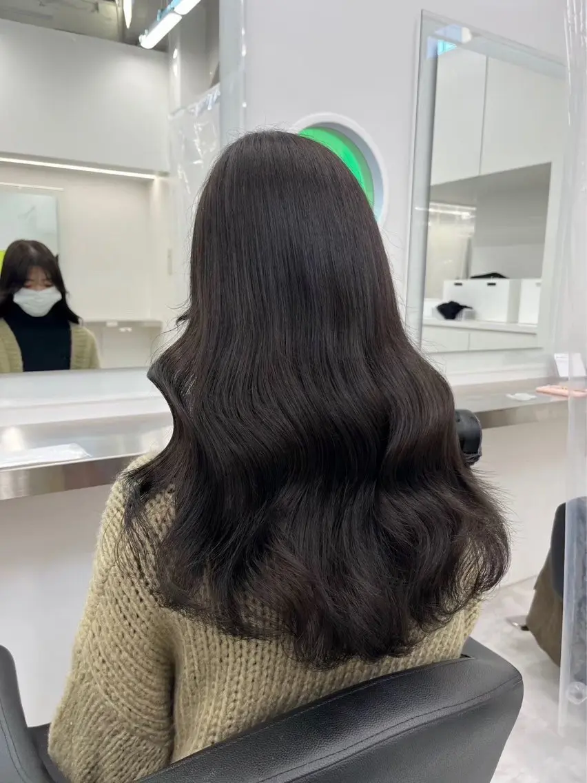ロング カラー カット ヘアカラー トリートメント 表参道/透明感カラー /暗髪/ジュキヤのヘアスタイル