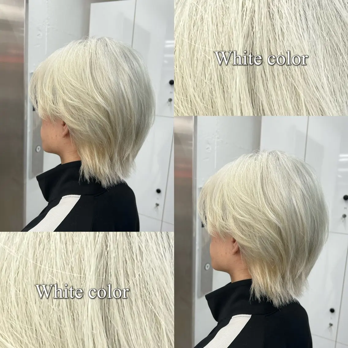 ショート カラー ベージュカラー ブリーチ ブロンド 透明感カラー ハイトーンカラー ヘアカラー 🌷︎あすか🌷 JILLSTUDIOのヘアスタイル