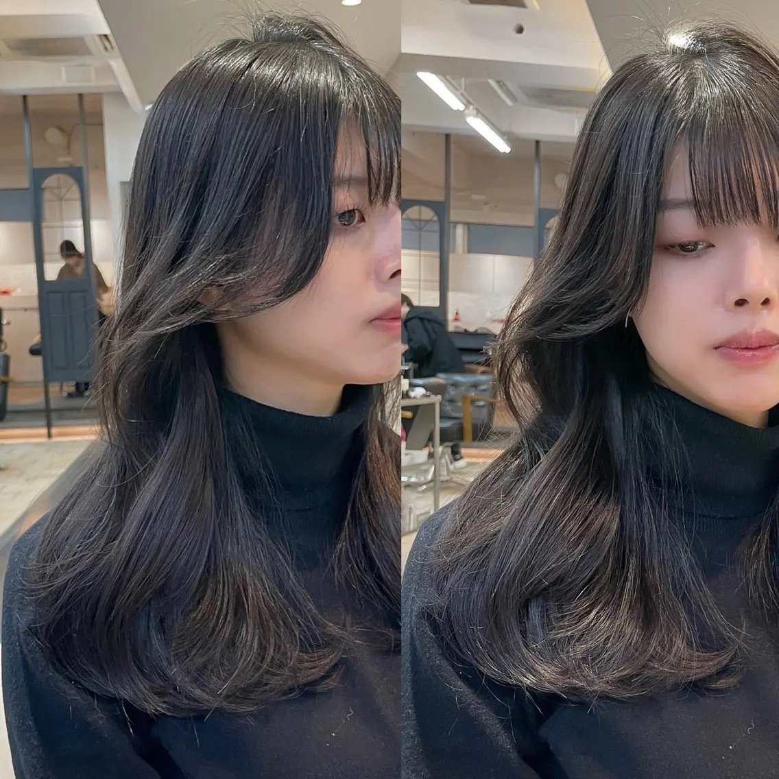 ロング 韓国ヘア🤍🇰🇷 ‪🫶🏻吉満のヘアスタイル