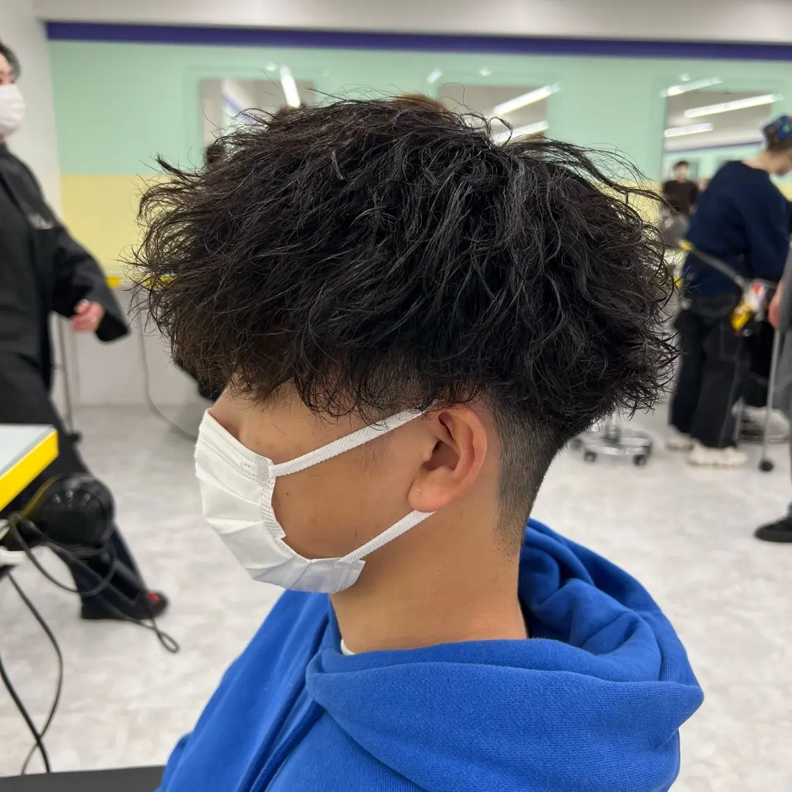 ショート カラー パーマ ヘアアレンジ メンズ キッズ アップバング センターパート メンズハイライト マッシュ メンズパーマ 🔷横浜1のパーマ 職人🔷将太郎のヘアスタイル