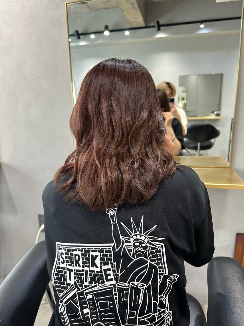 ミディアム カラー ブラウンカラー カット ヘアカラー 🌀ショートカット / 齋藤大貴🌀のヘアスタイル