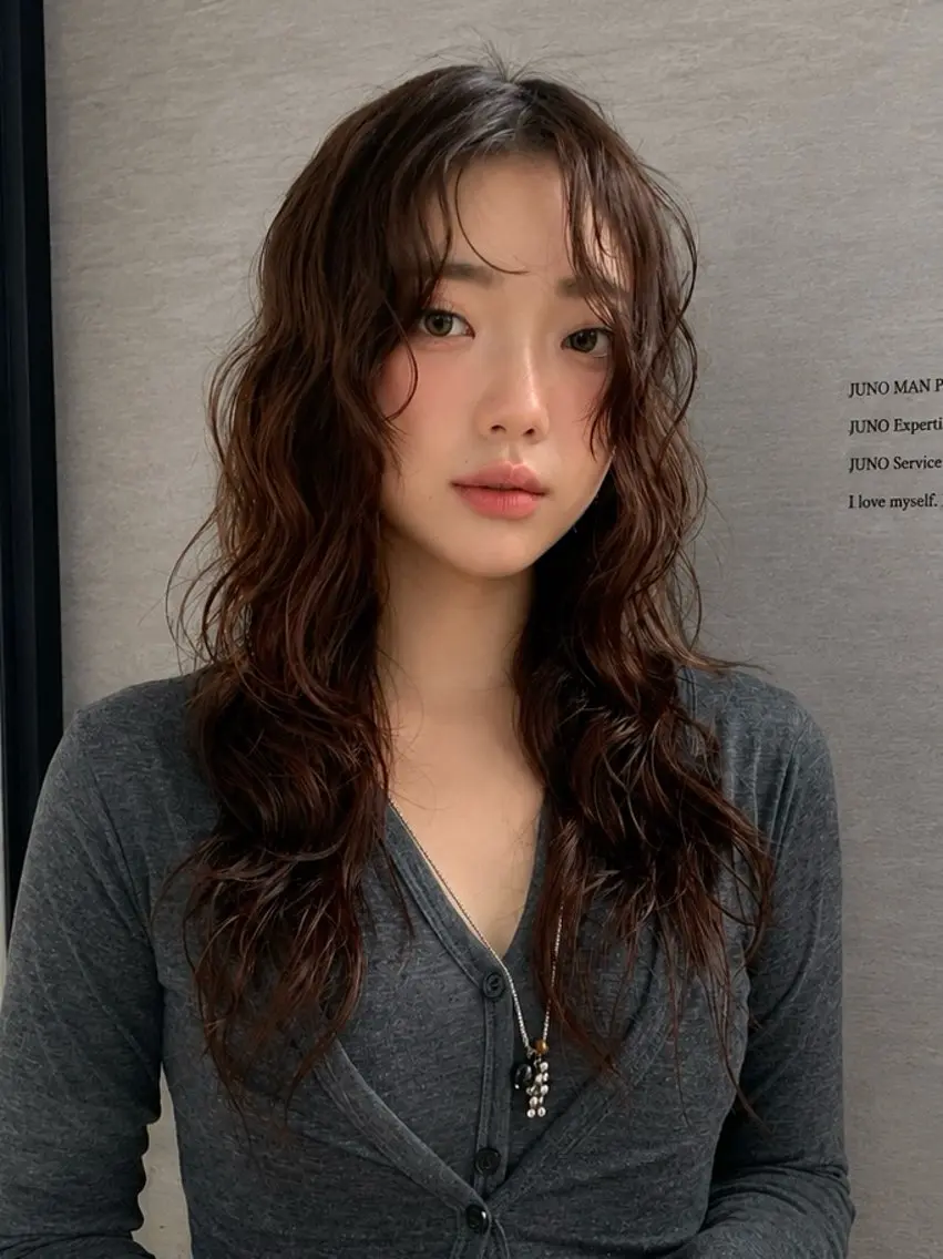 パーマ 本場韓国ヘア特化 아이비/Aibiのヘアスタイル