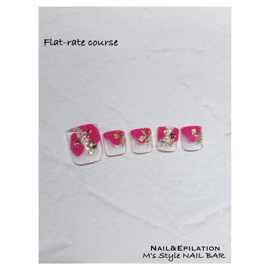 ネイル 成人式 フットネイル フレンチネイル ジェルネイル 韓国ネイル フットネイル M's Style NAIL BARのネイルデザイン