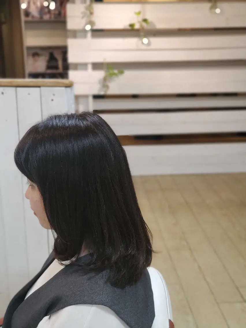 パーマ セミロング トリートメント 田中 牧子のヘアスタイル