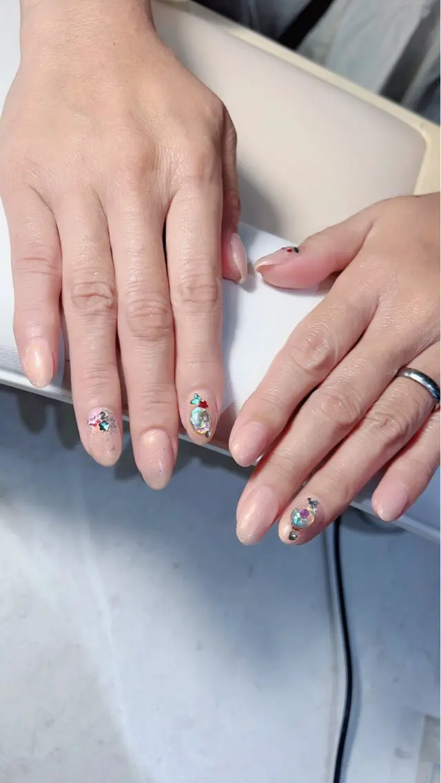 ネイル フットネイル ジェルネイル マグネットネイル ミラーネイル 持ち込み Sunset Nail 柏のネイルデザイン